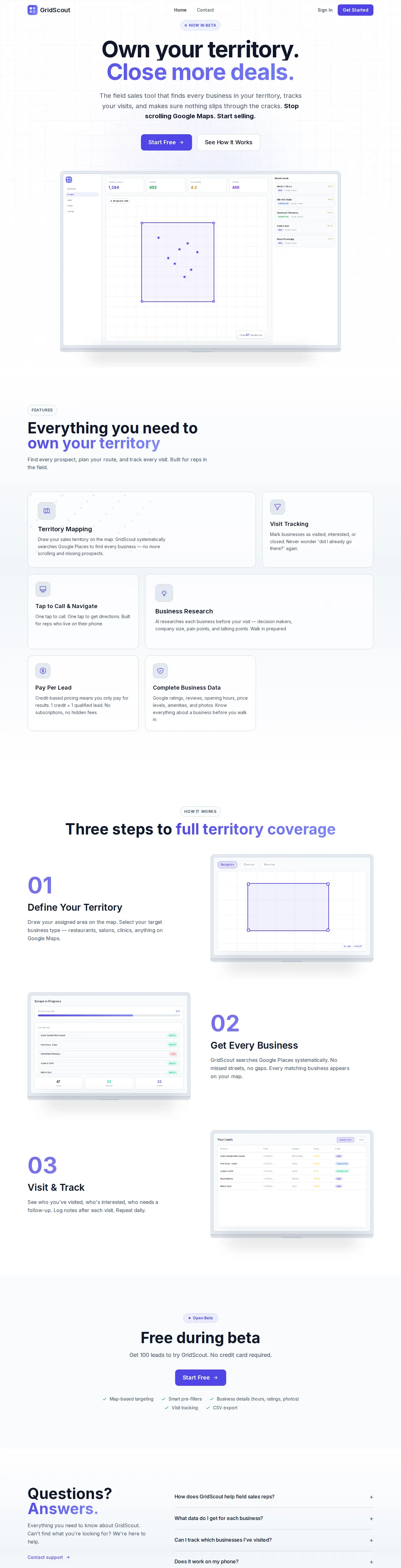 GridScout — Web app · tooling